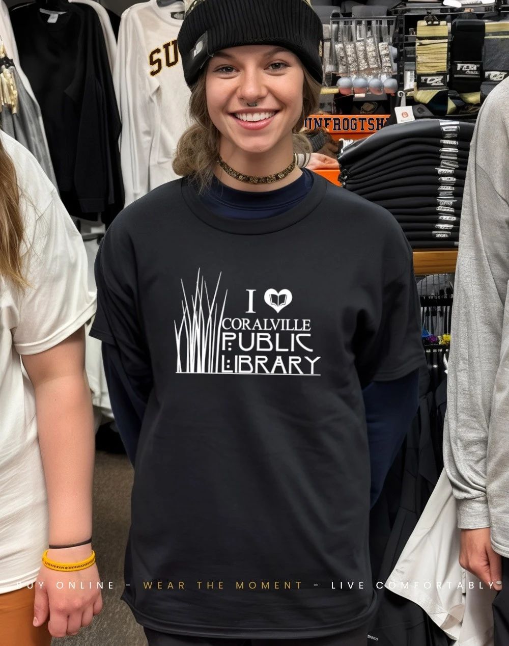 Coralville Public Library I Heart Coralville Public Library shirt