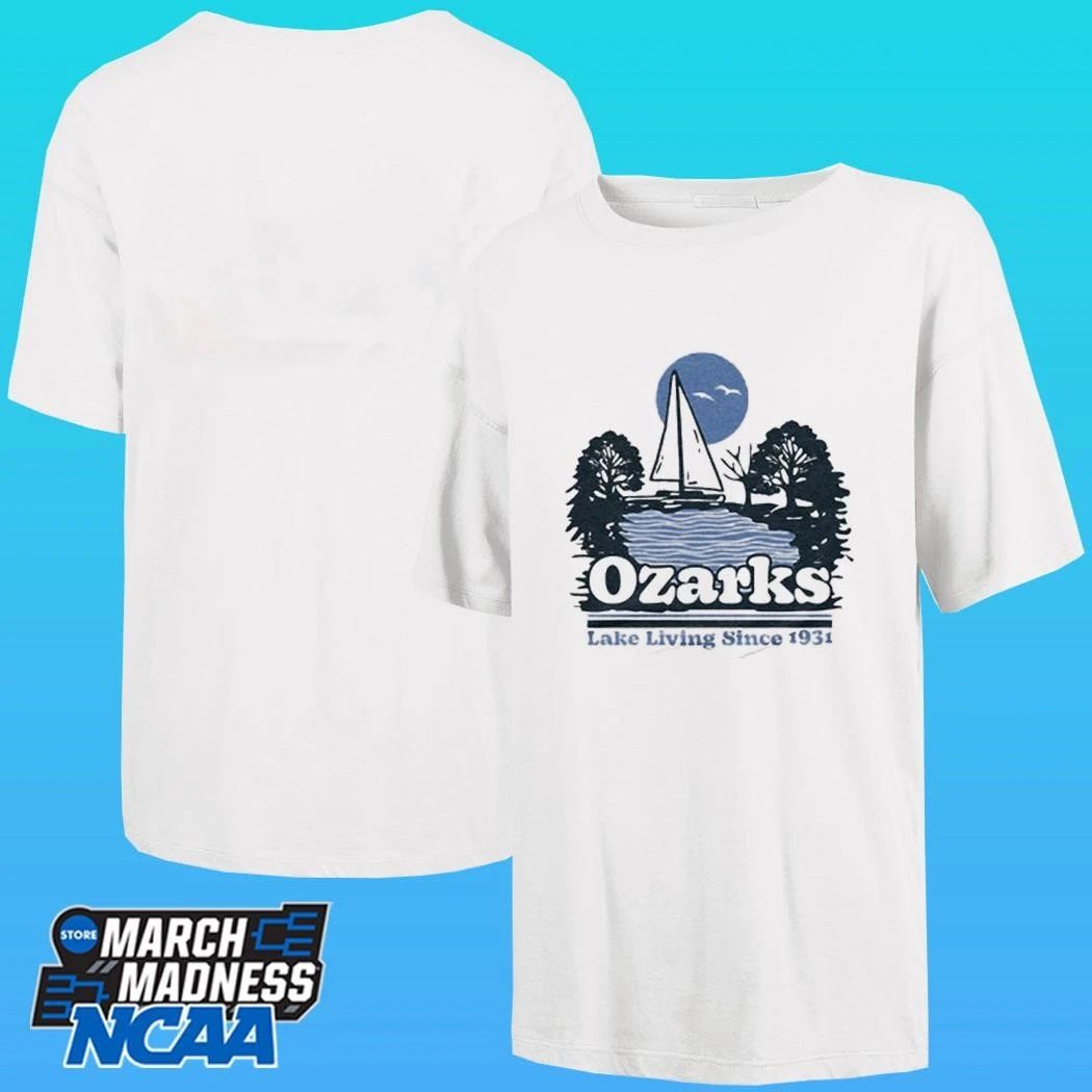 Ozarks Lake Living Since 1931 Blue Vintage Shirt