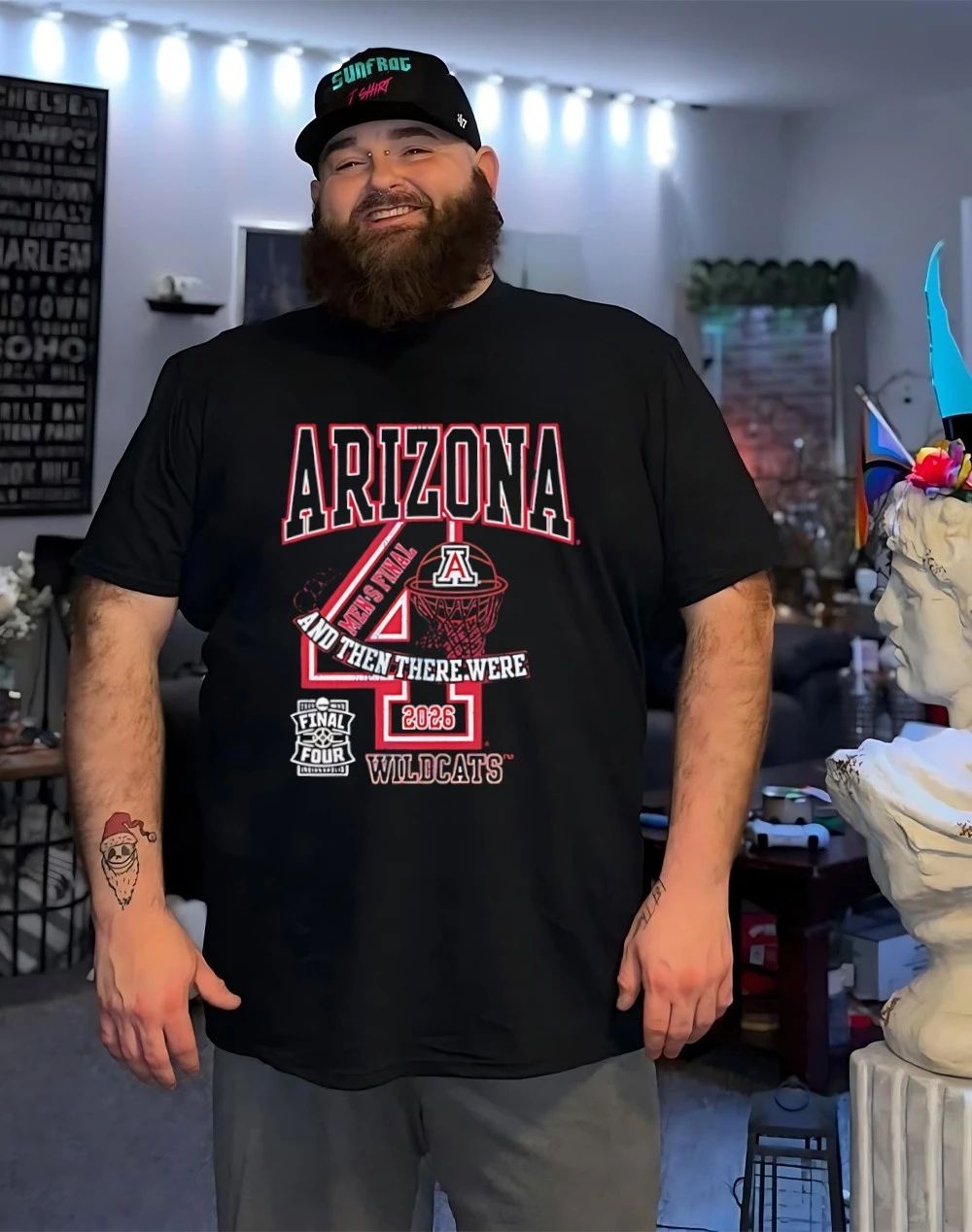 Arizona Wildcats Mens Basketball 2026 Final Four Number Shirt