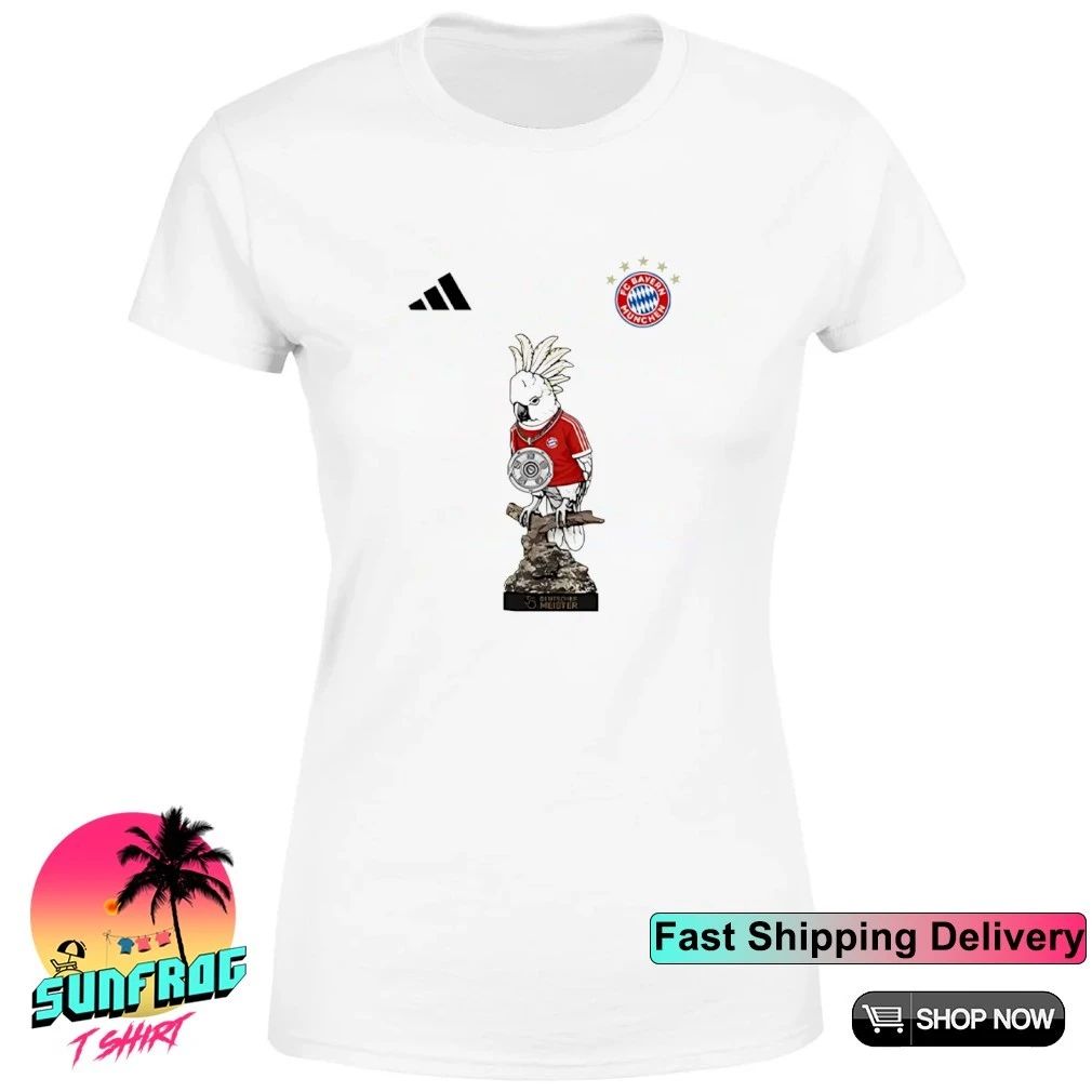 FC Bayern Munich 35 Deutscher Meister Cockatoo logo shirt