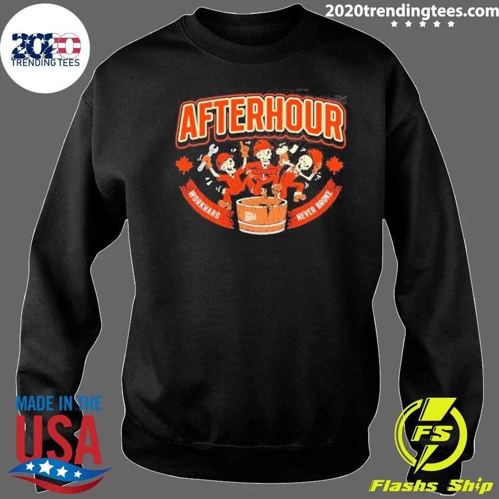Afterhour Work Hard Never Broke Skeletons Shirt