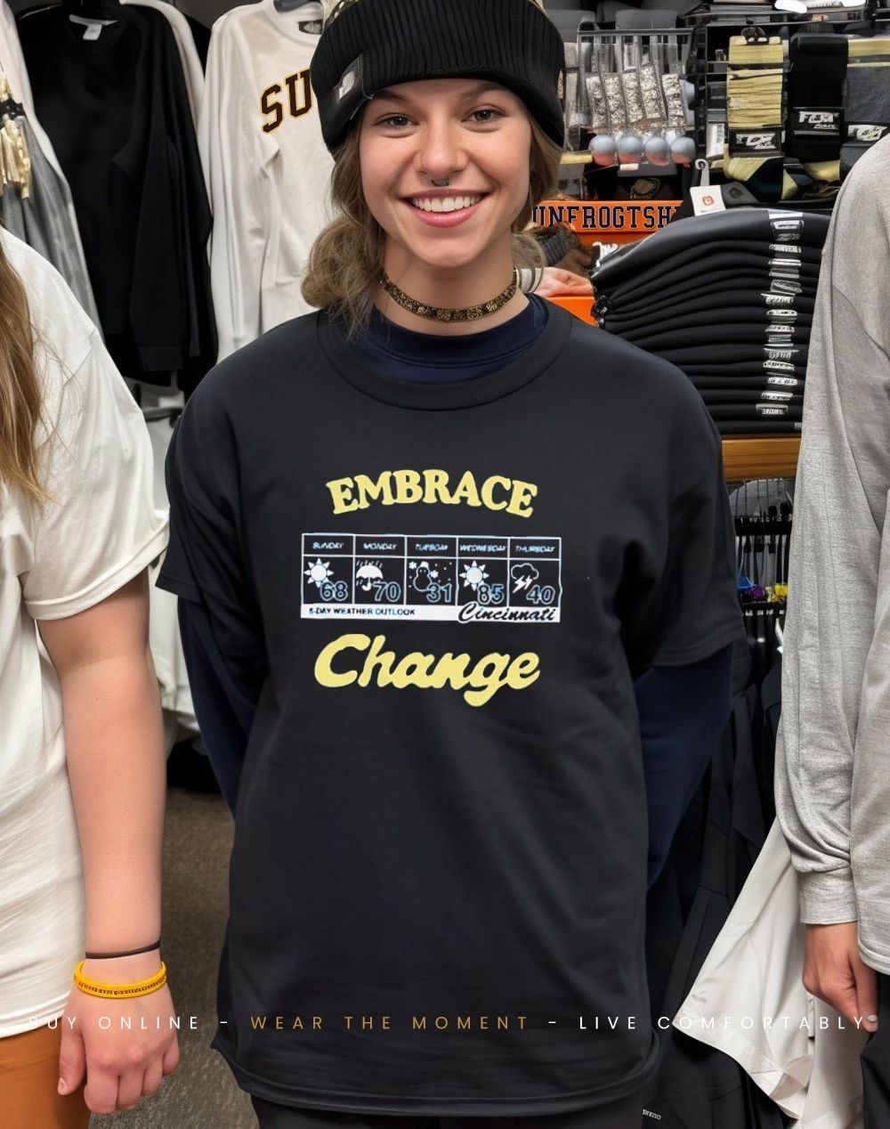 Embrace Change Cincinnati 5 Day Weather Outlook shirt