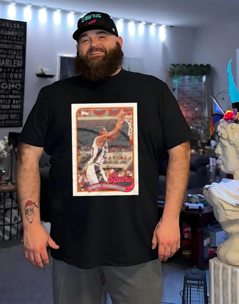 David Robinson Spurs 1992 Topps Basketball Legendary Card shirt