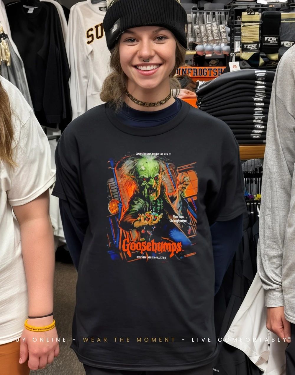 Goosebumps new face old nightmare Halloween shirt