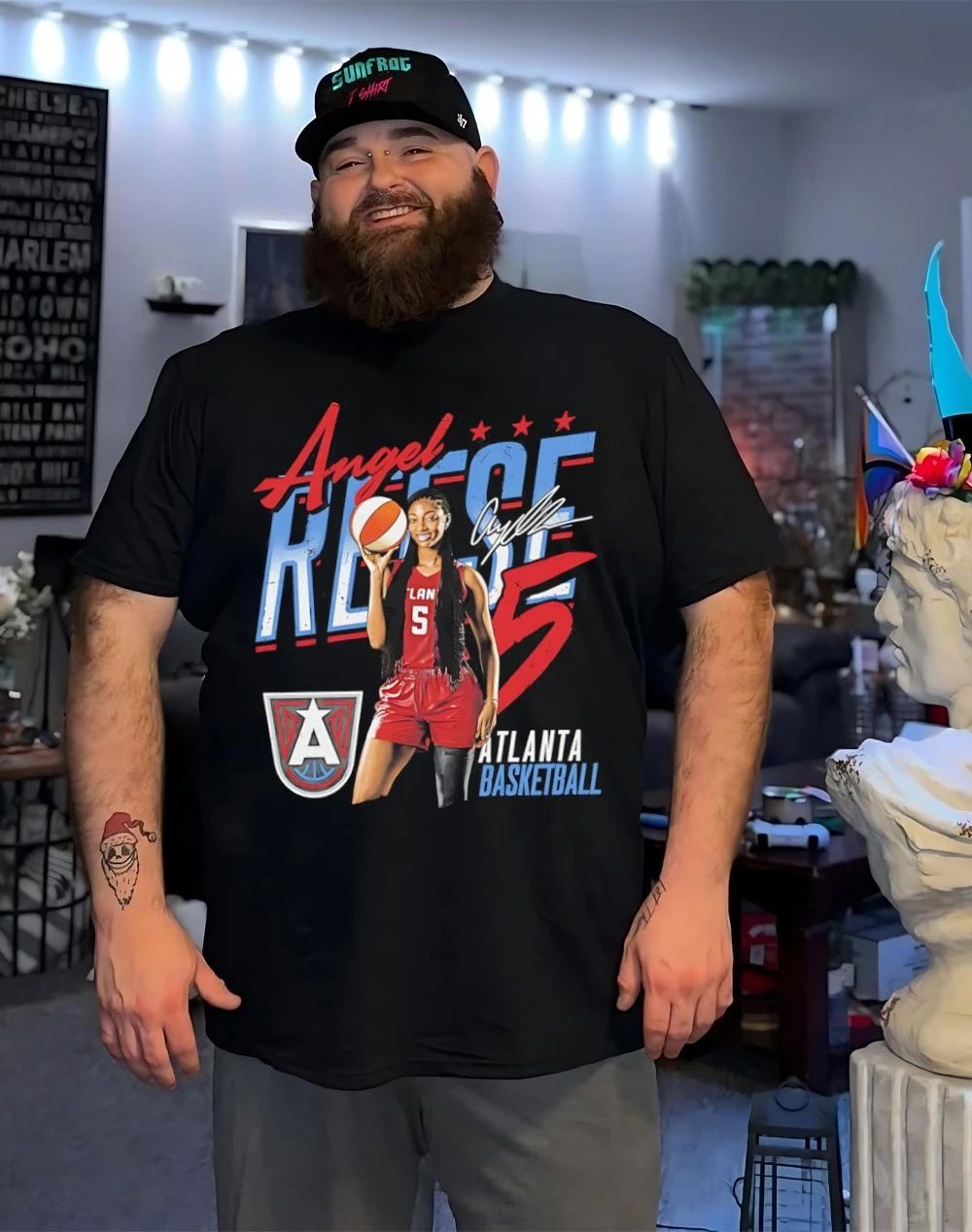 Angel Reese 5 Atlanta Dream player name and number signature shirt