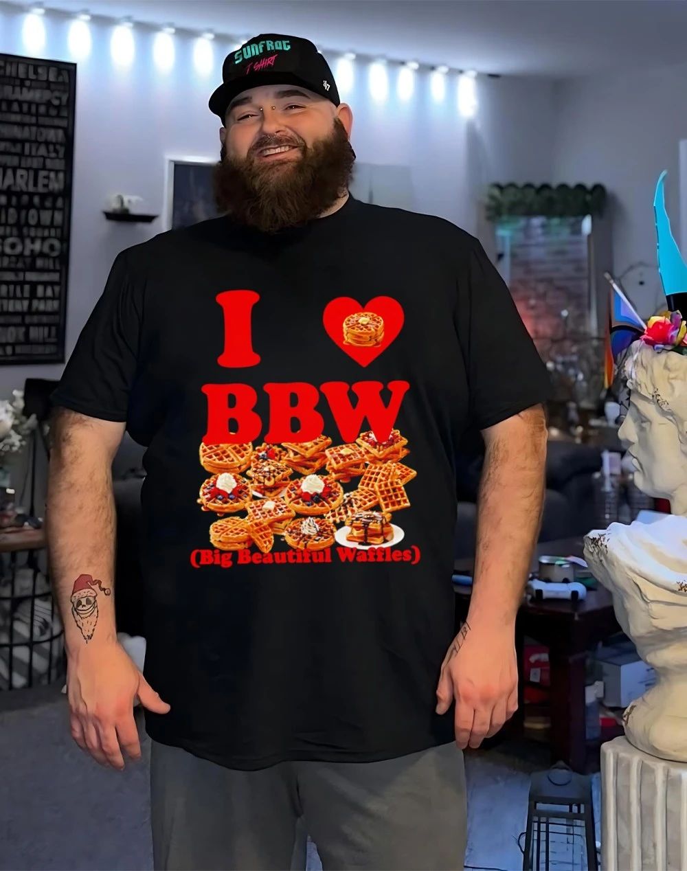 I love BBW Big Beautiful Waffles graphic shirt