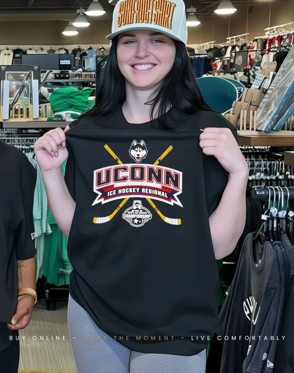 UConn Huskies 2026 NCAA DI Men’s Ice Hockey Regional shirt