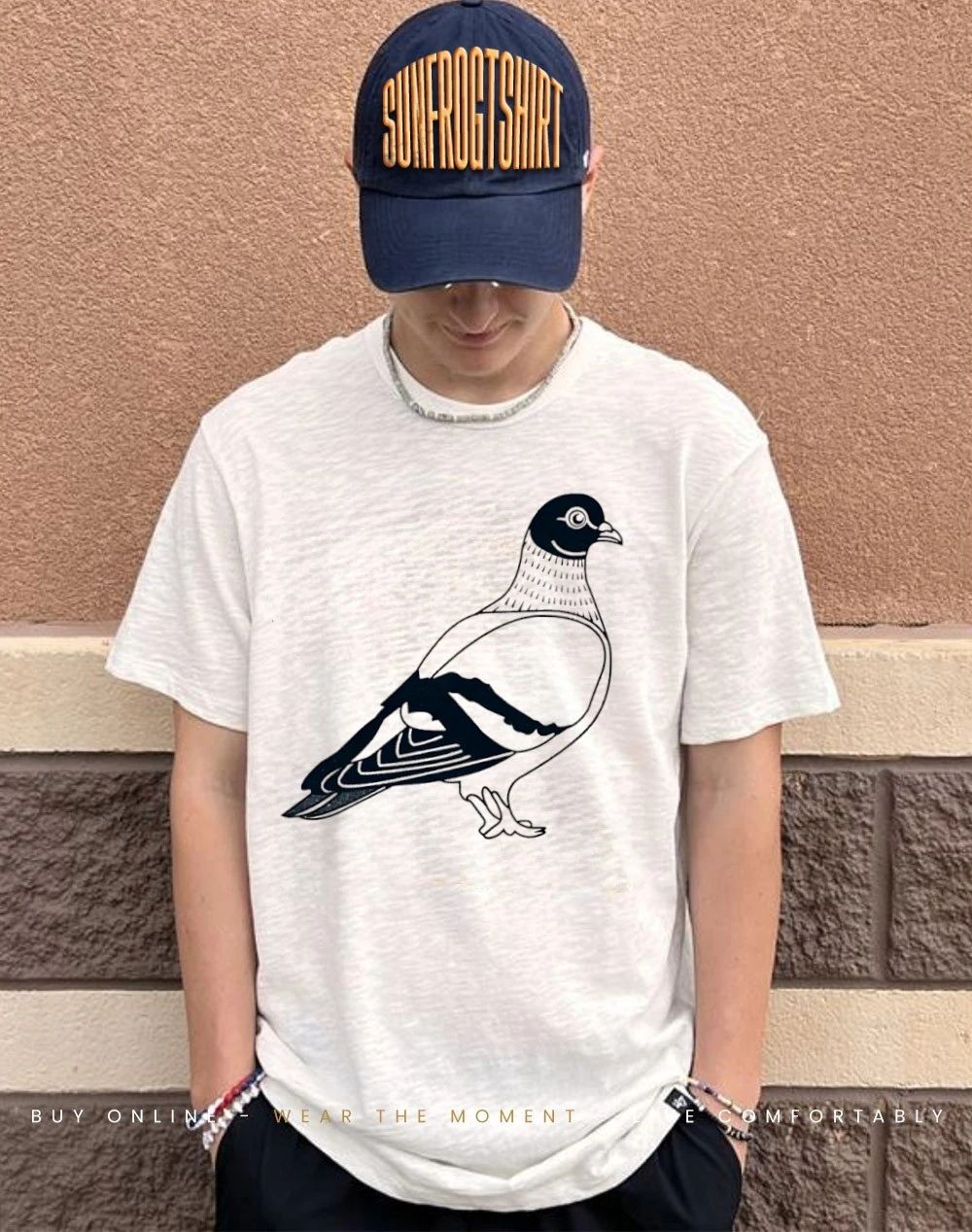 That’s a big pigeon Dove shirt