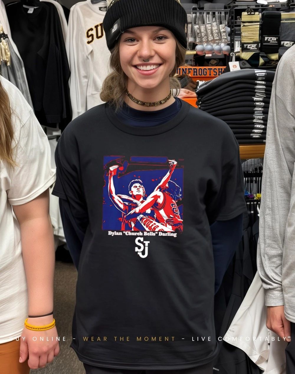 Dylan Darling St. John’s Basketball Dylan Church Bells Darling paint shirt