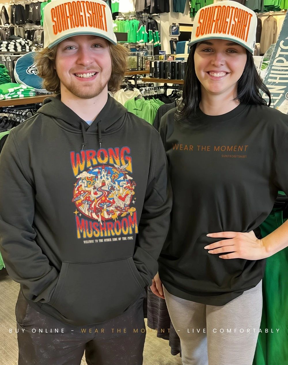Wrong Mushroom welcome to the other side of the pipe shirt