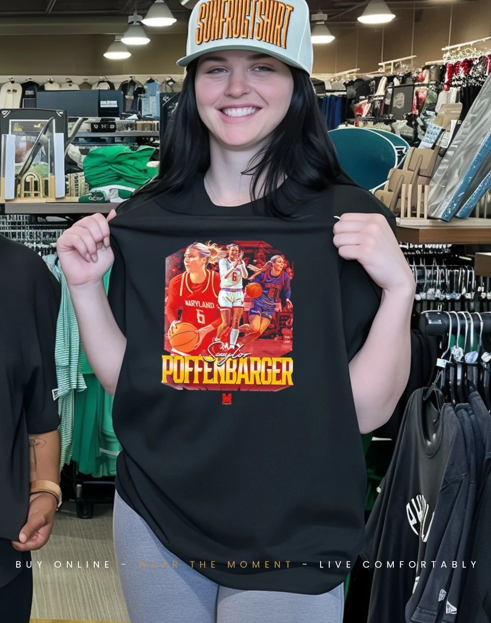 Saylor Poffenbarger Maryland Women’s Basketball NCAA Collage shirt