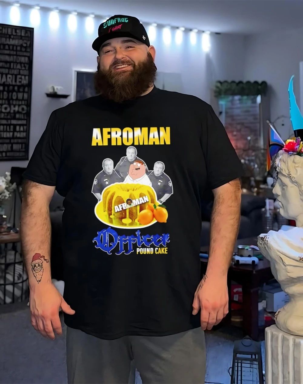 Lemon Pound Cake Afroman Police shirt