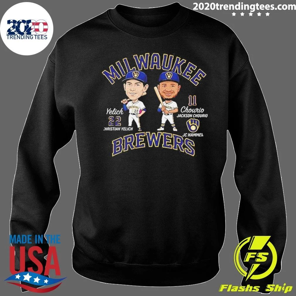 Lomilwaukee Brewers Christian Yelich And Jackson Chourio Baseball Fan Shirt