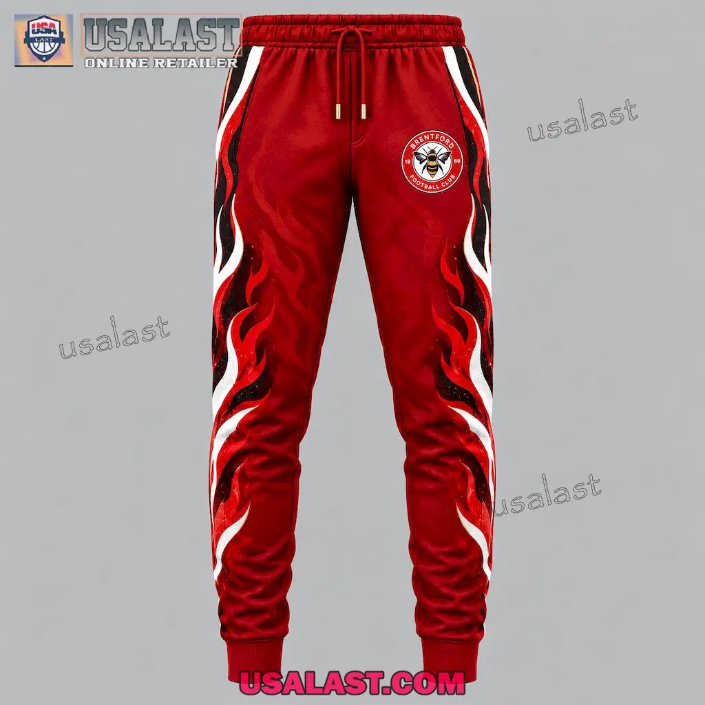 Brentford FC Personalized Tracksuit Hoodie And Jogger Pant Set