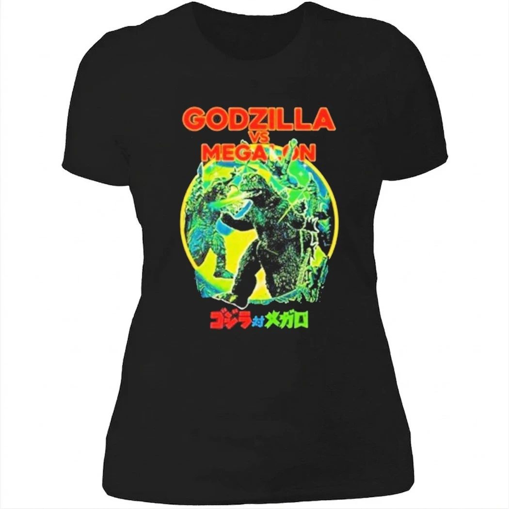 Cavitycolors Godzilla Vs. Megalon Retro Showdown Shirt