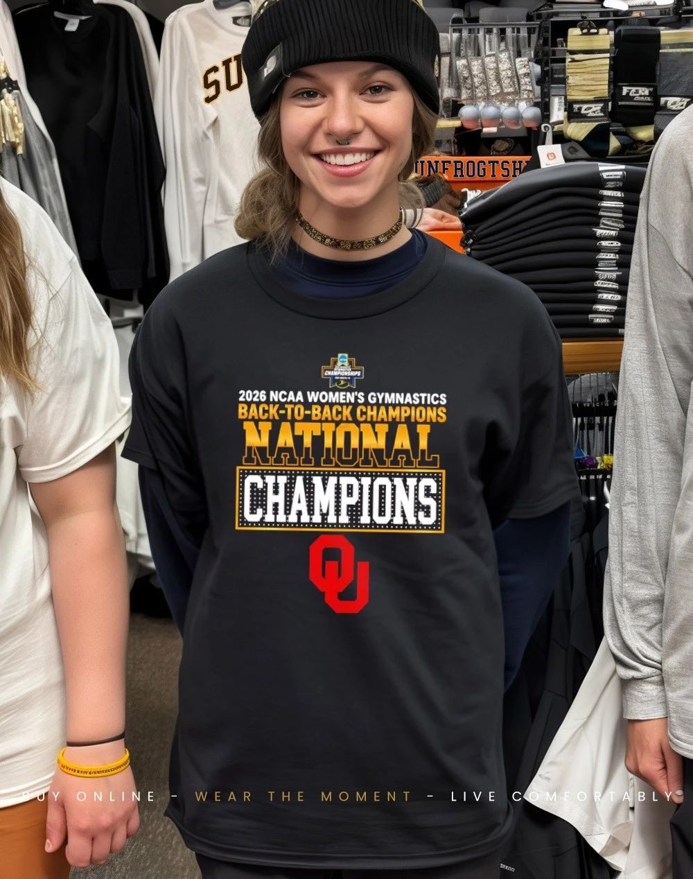Oklahoma Sooners Women’s Gymnastics 2026 Back-To-Back National Champions Logo shirt