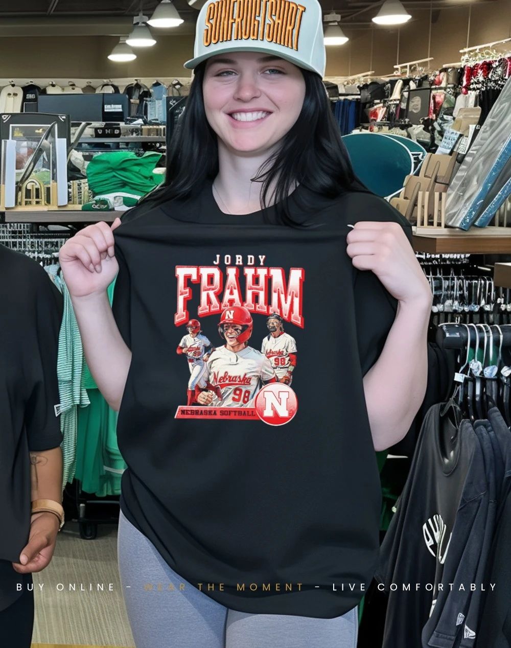 Jordy Frahm Nebraska Softball 90’s Graphic shirt
