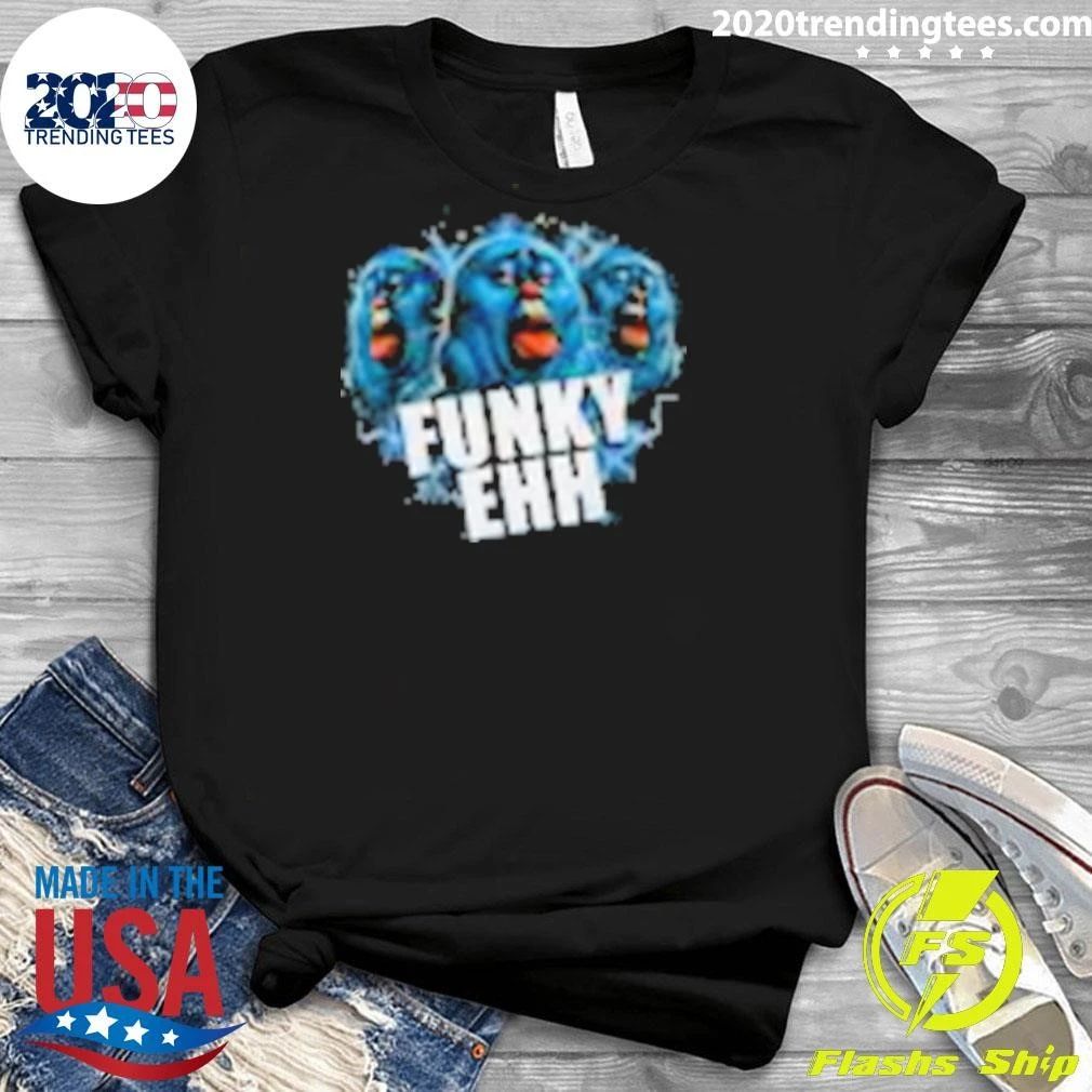 Funky Ehh Weird Glossy Blue Blob Meme Shirt