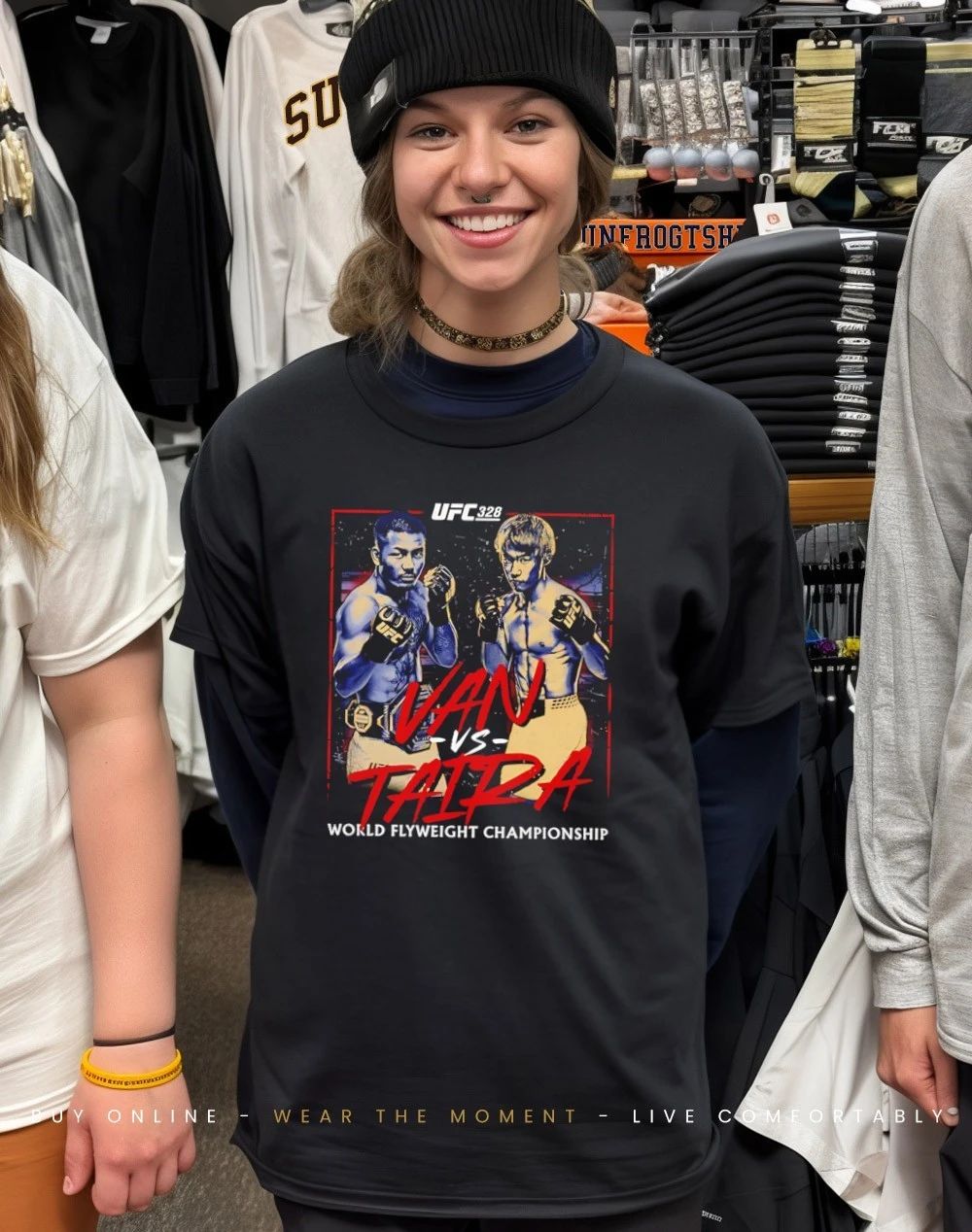 UFC 328 World Flyweight Championship Van vs Taira Match Up shirt