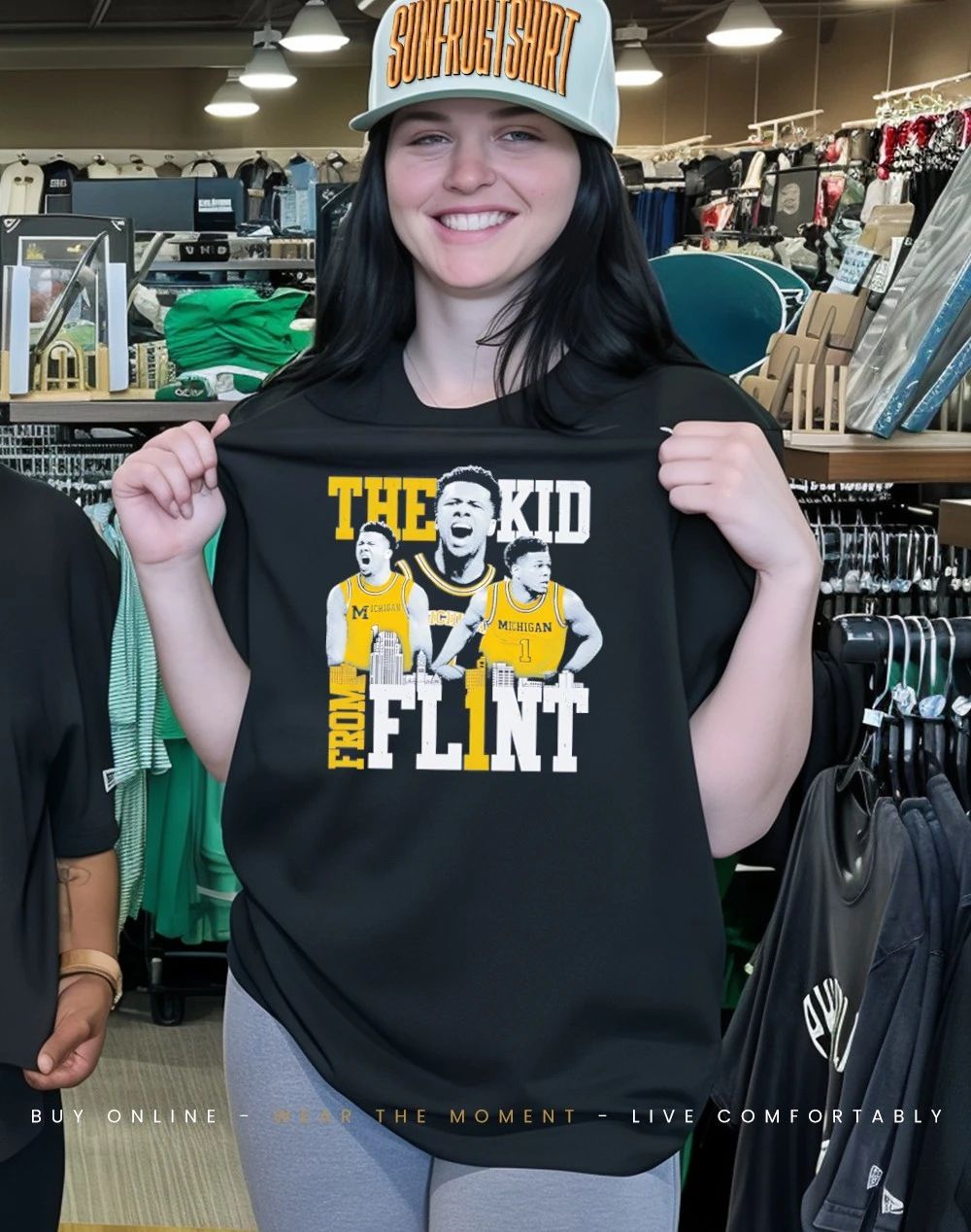 Trey McKenney Michigan Wolverines The Kid from Fl1nt skyline shirt