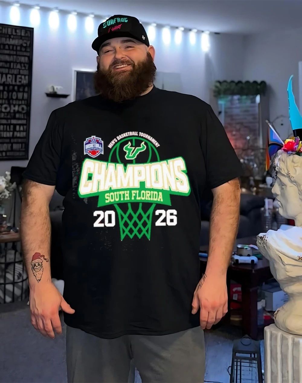 South Florida Bulls American Conference Men’s Basketball Tournament Champions 2026 shirt