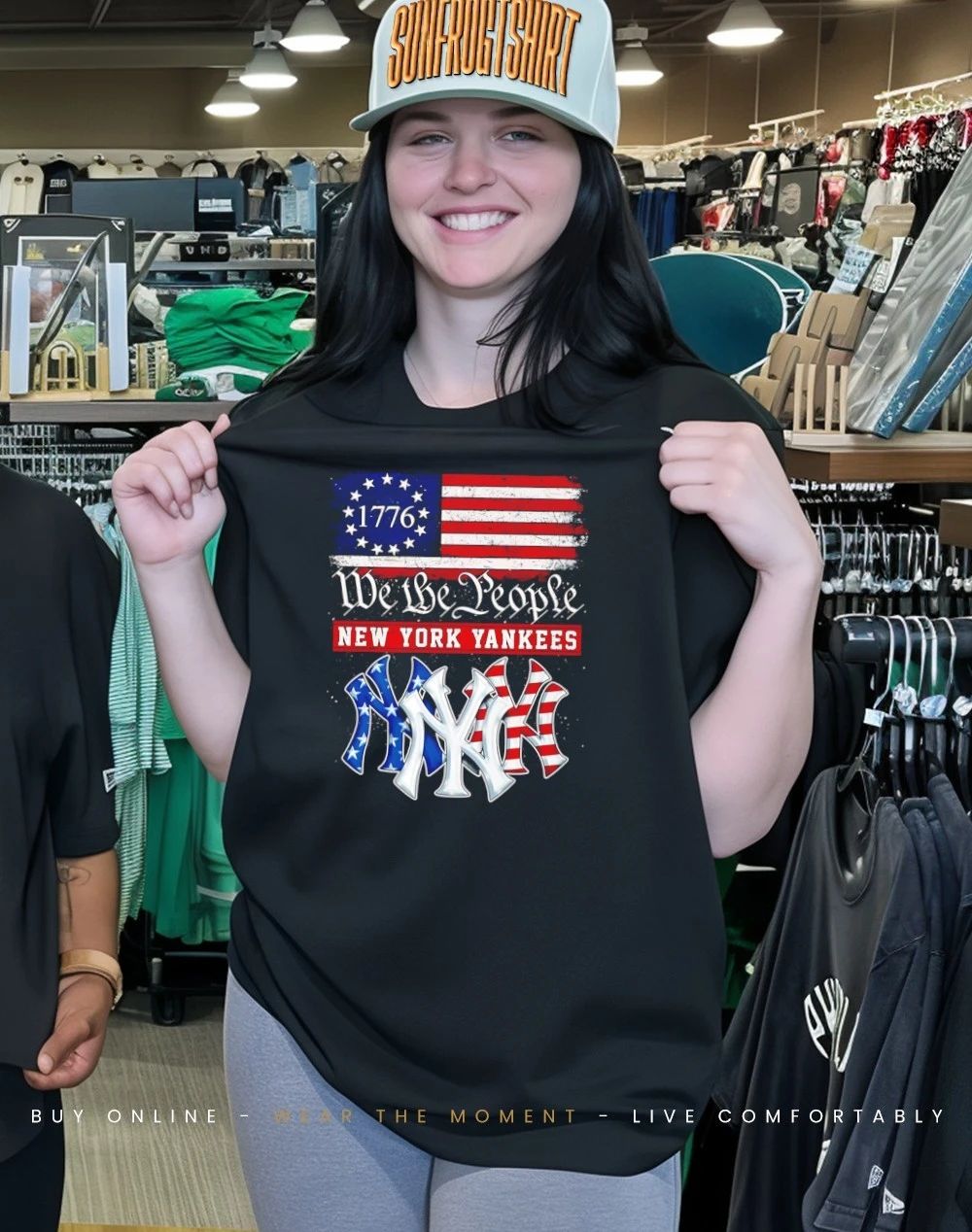 New York Yankees 1776 We The People USA flag shirt