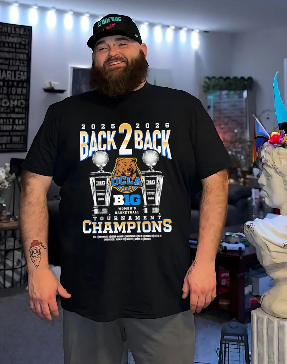 UCLA Bruins 2026 Big Ten Tournament Champions Back to Back shirt