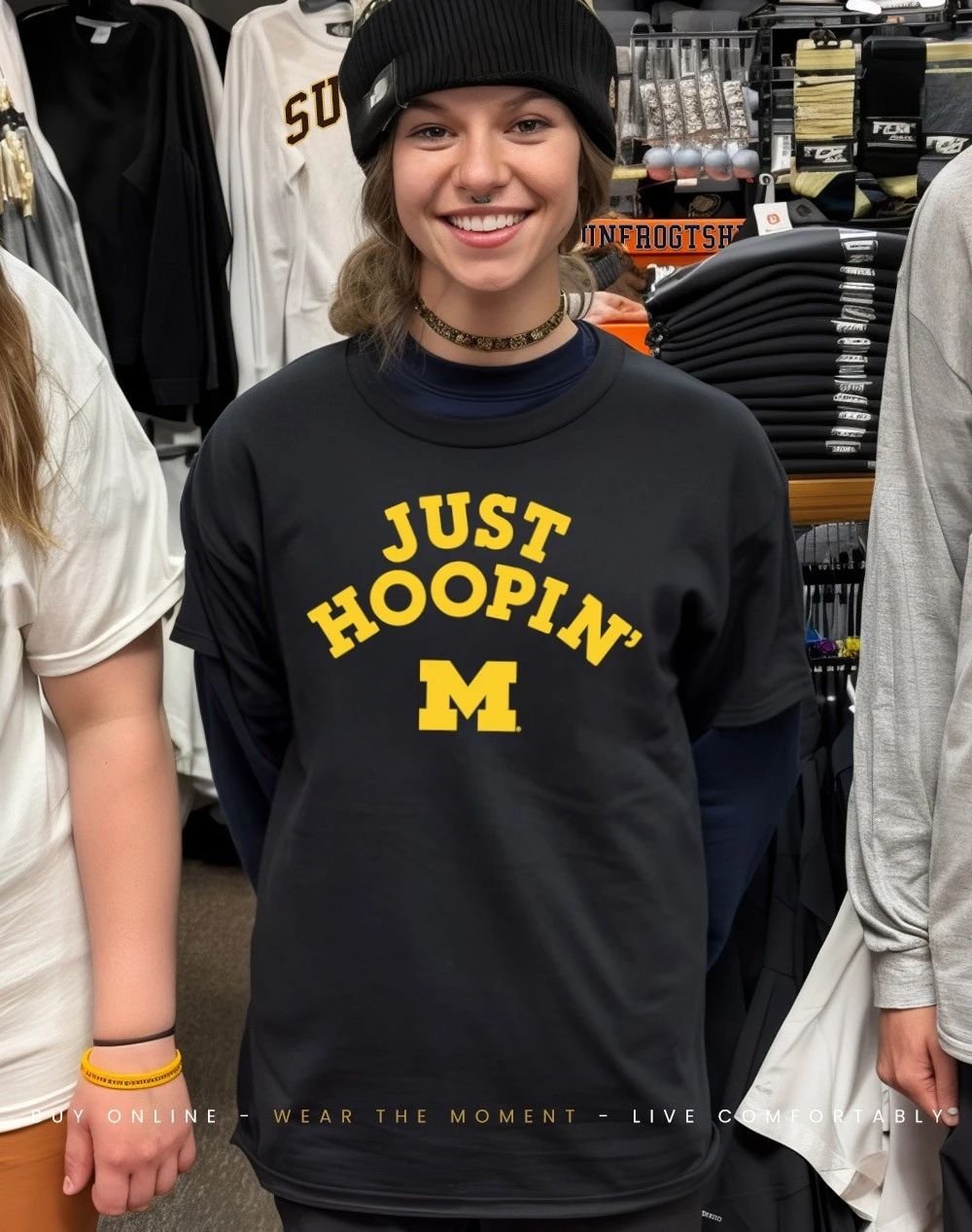 Michigan Wolverines Just Hoopin’ shirt