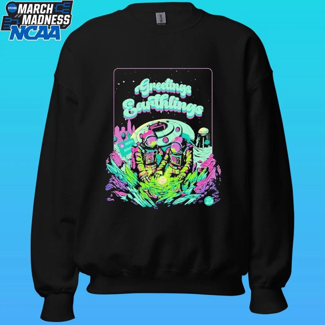 Greetings Earthlings Ufo Space Shirt