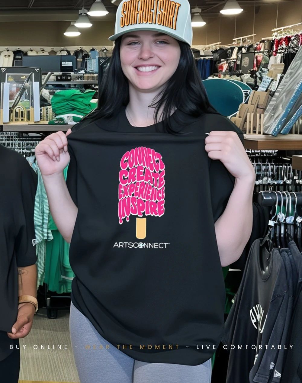 ArtsConnect Connect Create Experience Inspire shirt