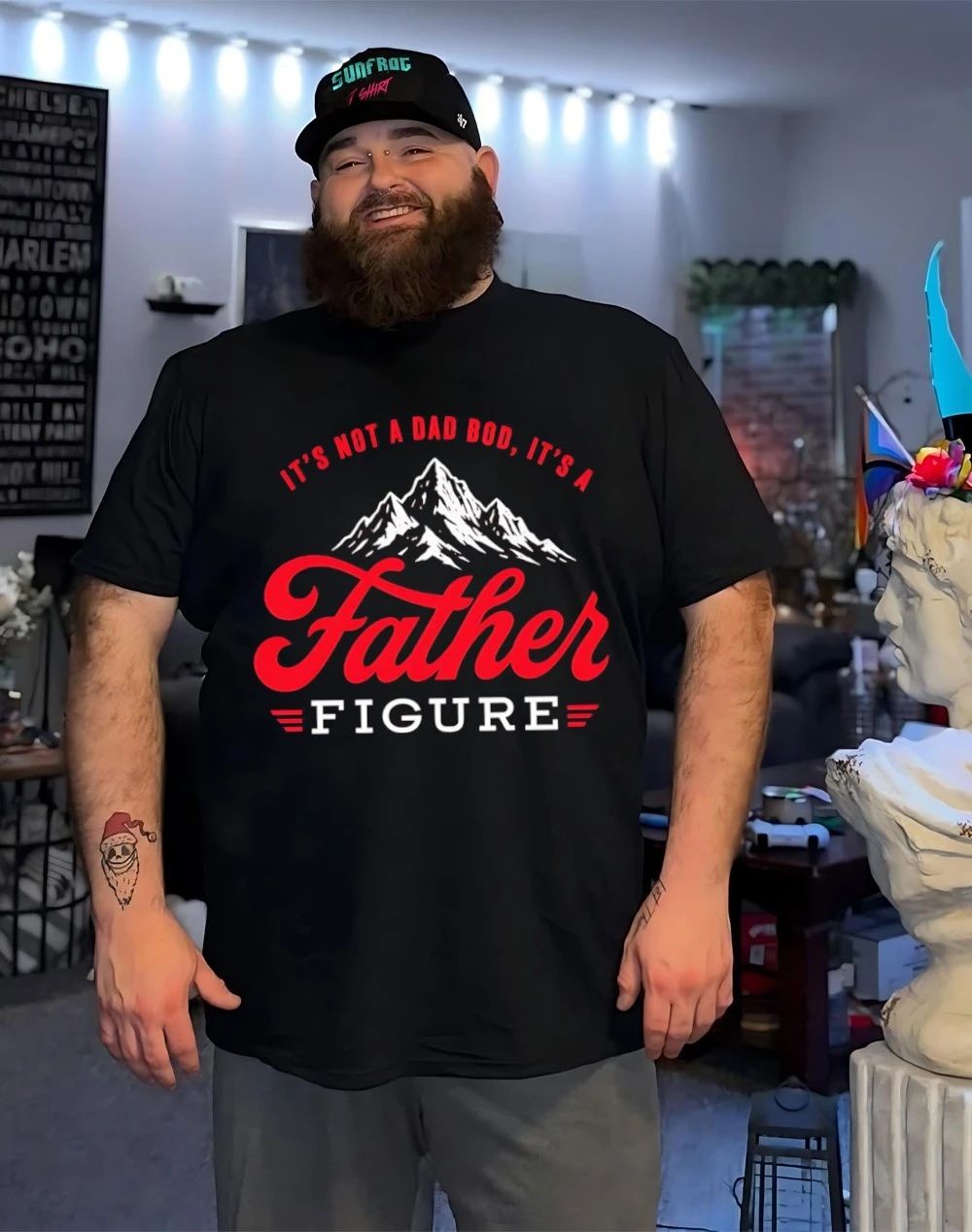 It’s not a dad bod its a father figure funny dad shirt