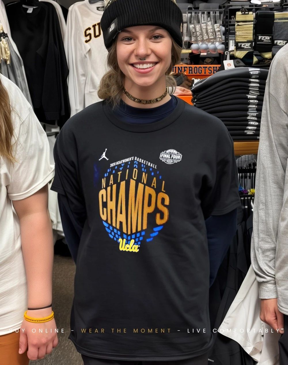 UCLA Bruins 2026 NCAA Women’s Basketball National Champs logo shirt