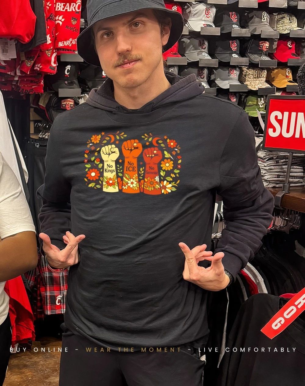 No kings No ice No genocide 2026 hand shirt