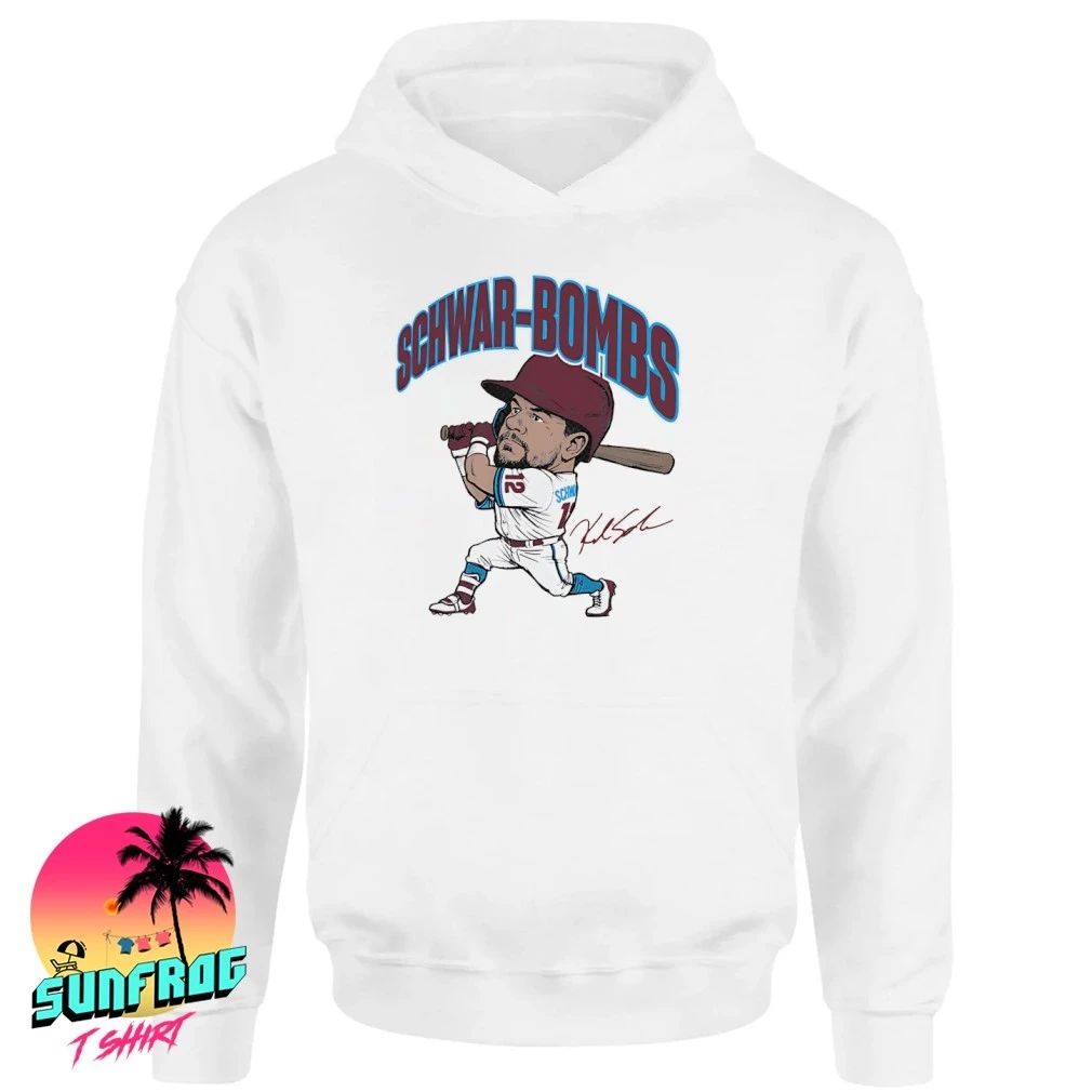 Kyle Schwarber-Bombs Philadelphia Phillies SchwarBombs caricature shirt