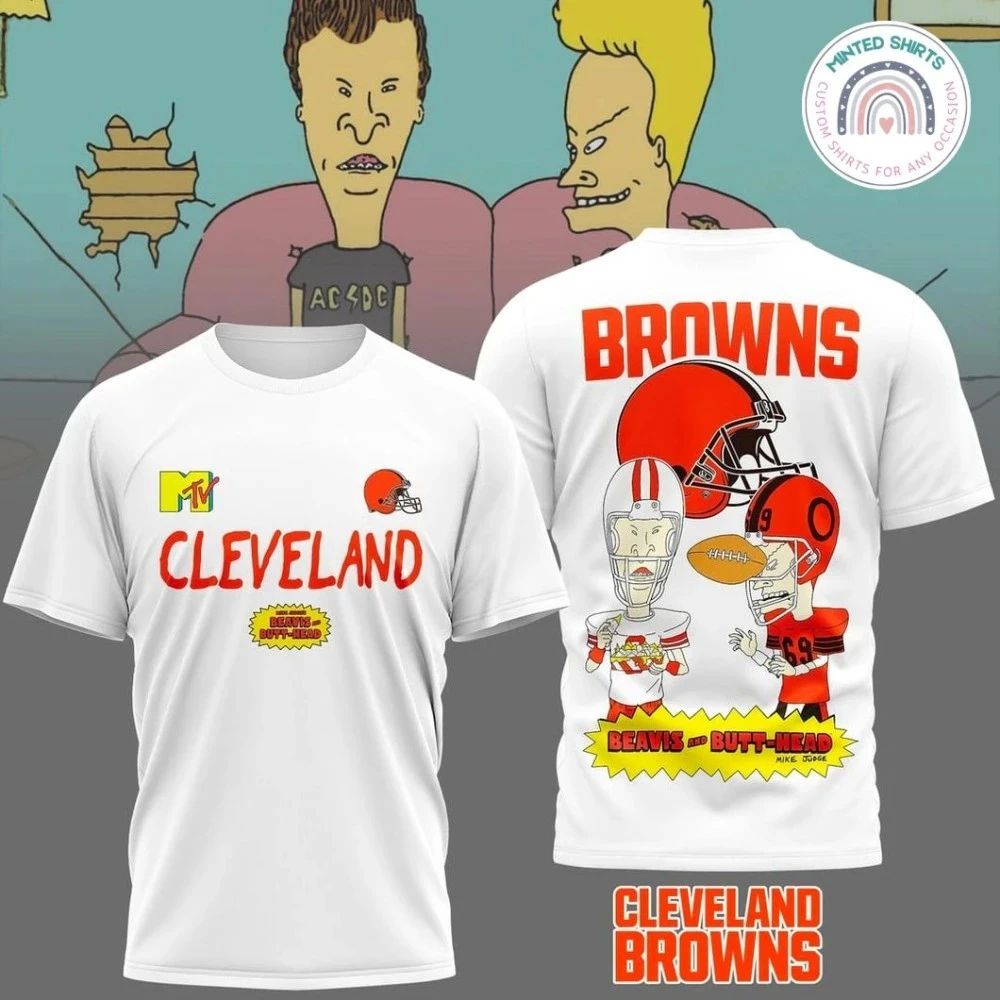 Cleveland Browns x Funny Beavis and Butt-Head Edition Shirt