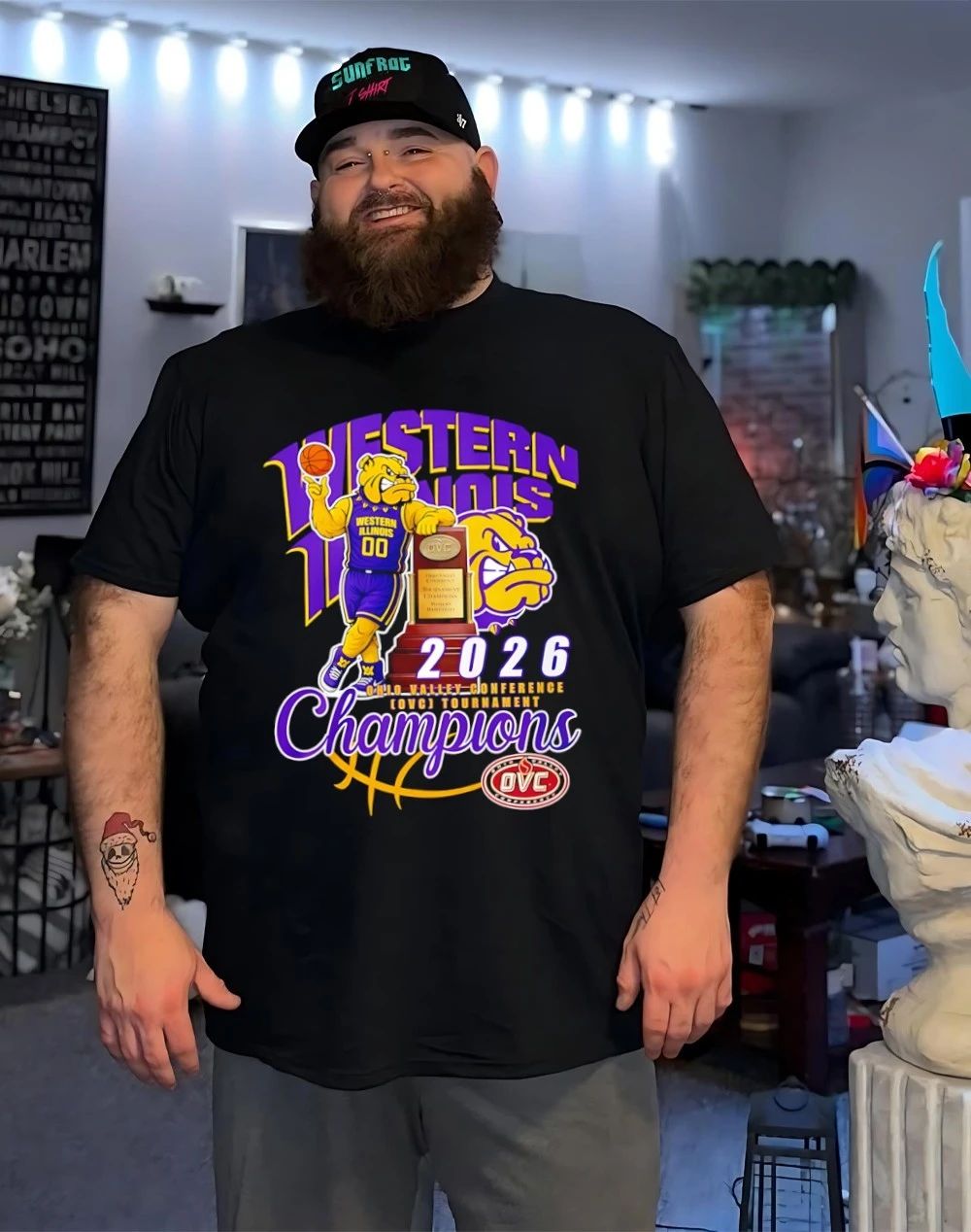 Western Illinois Basketball 2026 Ohio Valley Conference Tournament Champions shirt