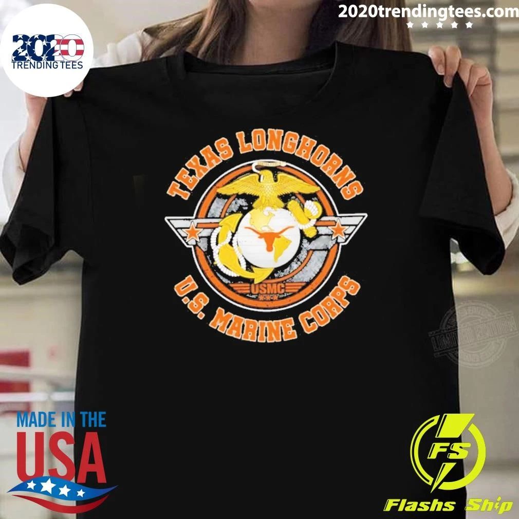 Longhorns Us Marine Corps Usmc Shirt