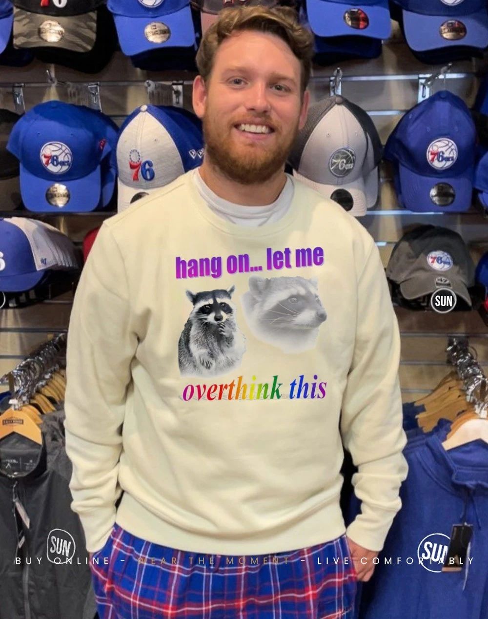 Hang on let me overthink this raccoon graphic shirt