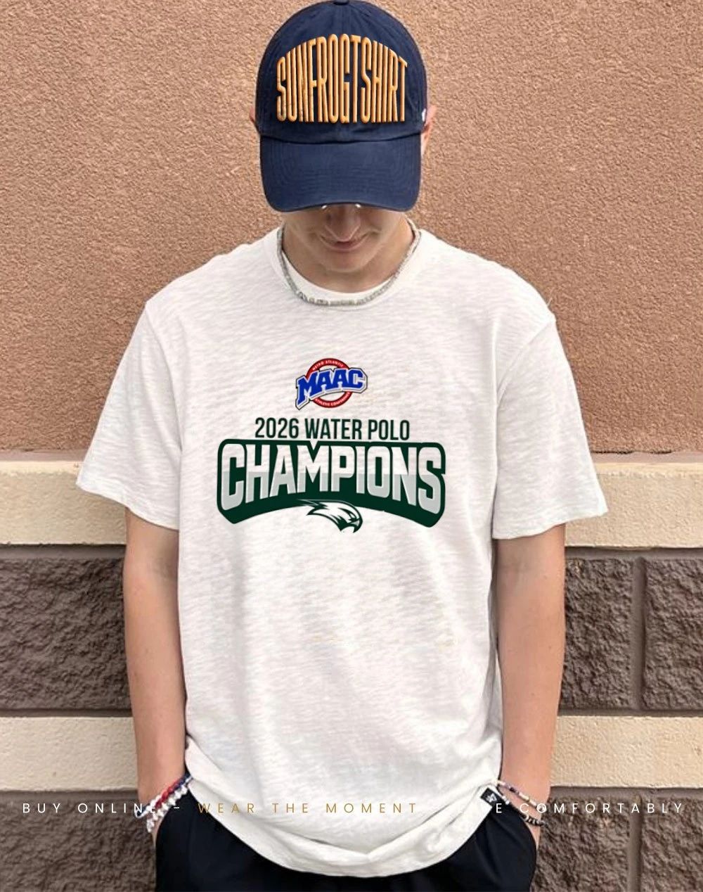 Wagner College 2026 MAAC Water Polo Champions logo shirt