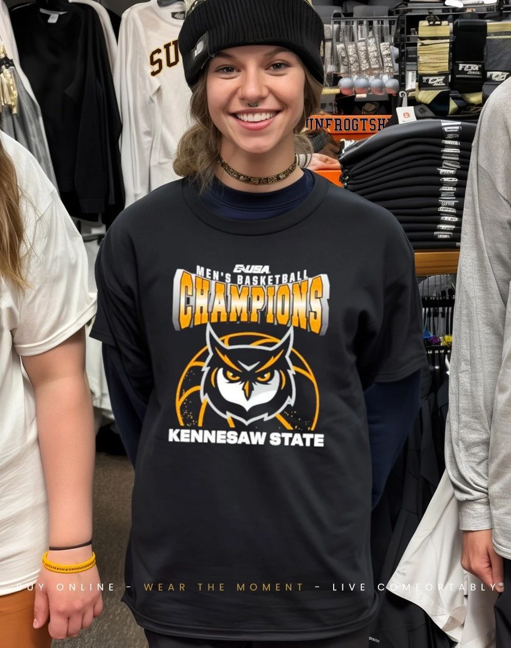 Kennesaw State Owls 2026 Conference USA Men’s Basketball Champions shirt