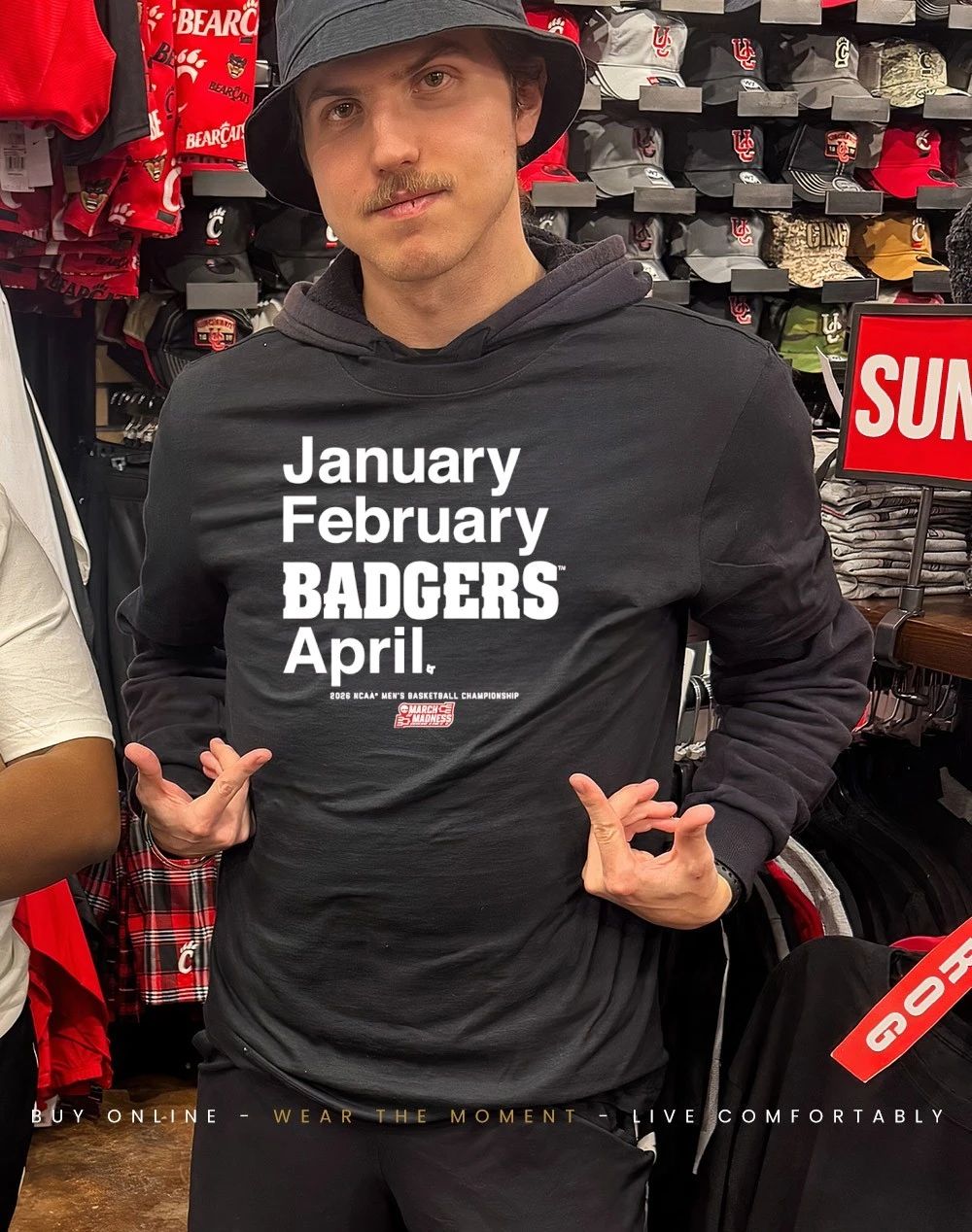 Wisconsin Badgers MBB 2026 March Madness Month January February Badgers April shirt