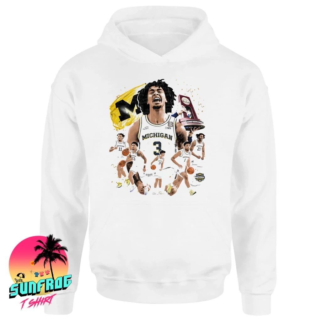 Michigan Basketball 2026 National Champions player collage shirt