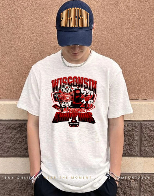 Wisconsin Badgers Regional Champions 2026 mascot shirt