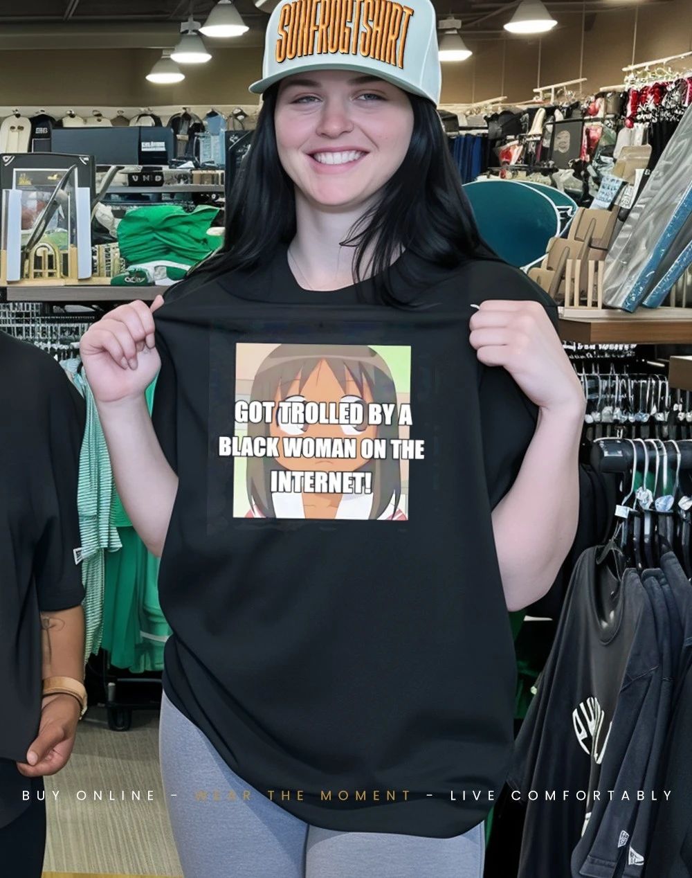 Got trolled by a black woman on the internet shirt