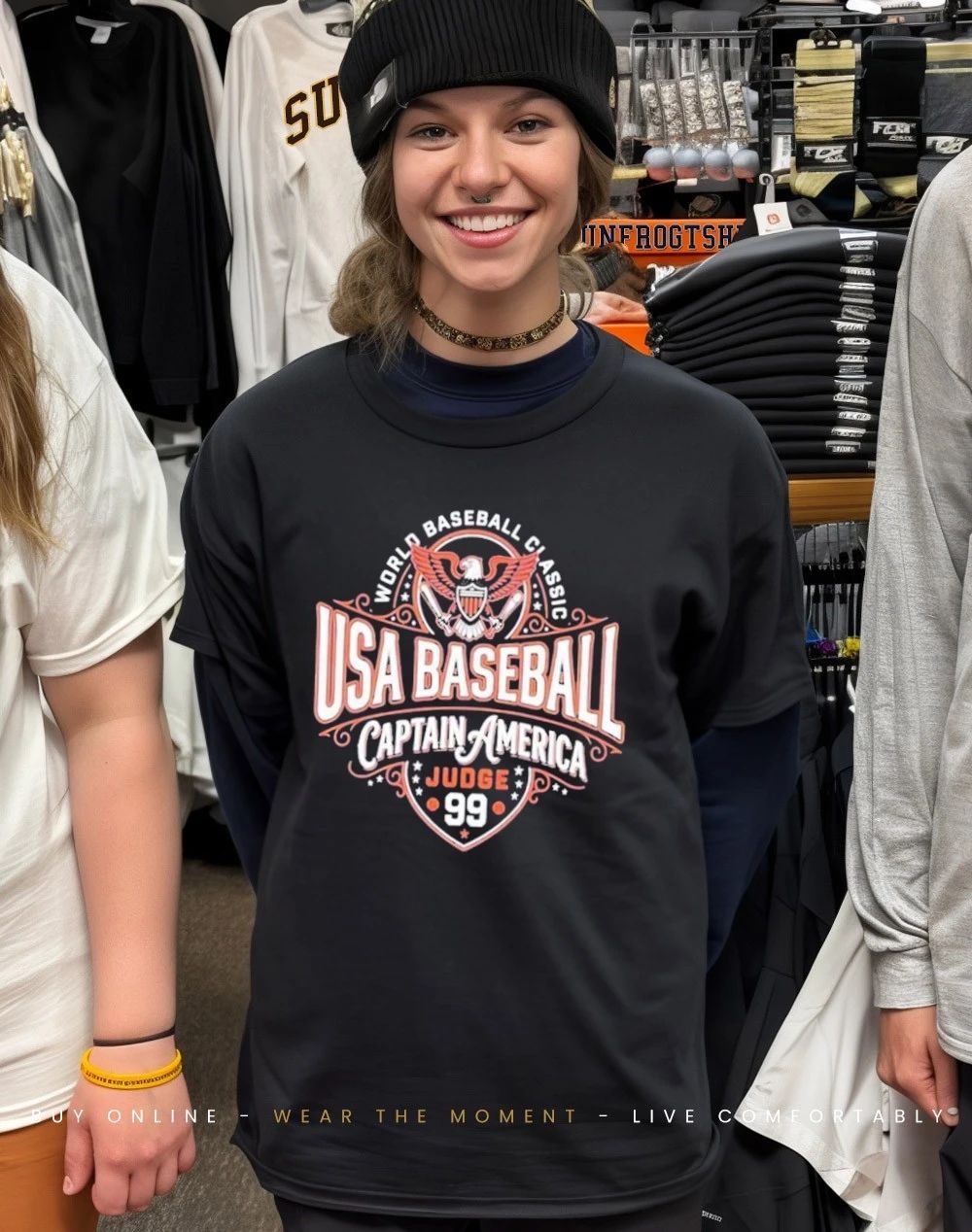 Aaron Judge World Baseball Classic USA Baseball Captain America Judge 99 shirt