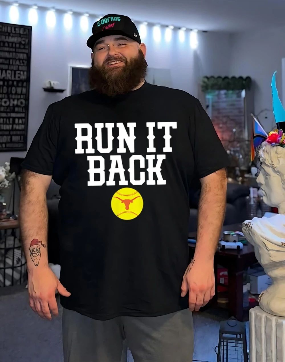 Texas Softball Run It Back logo shirt