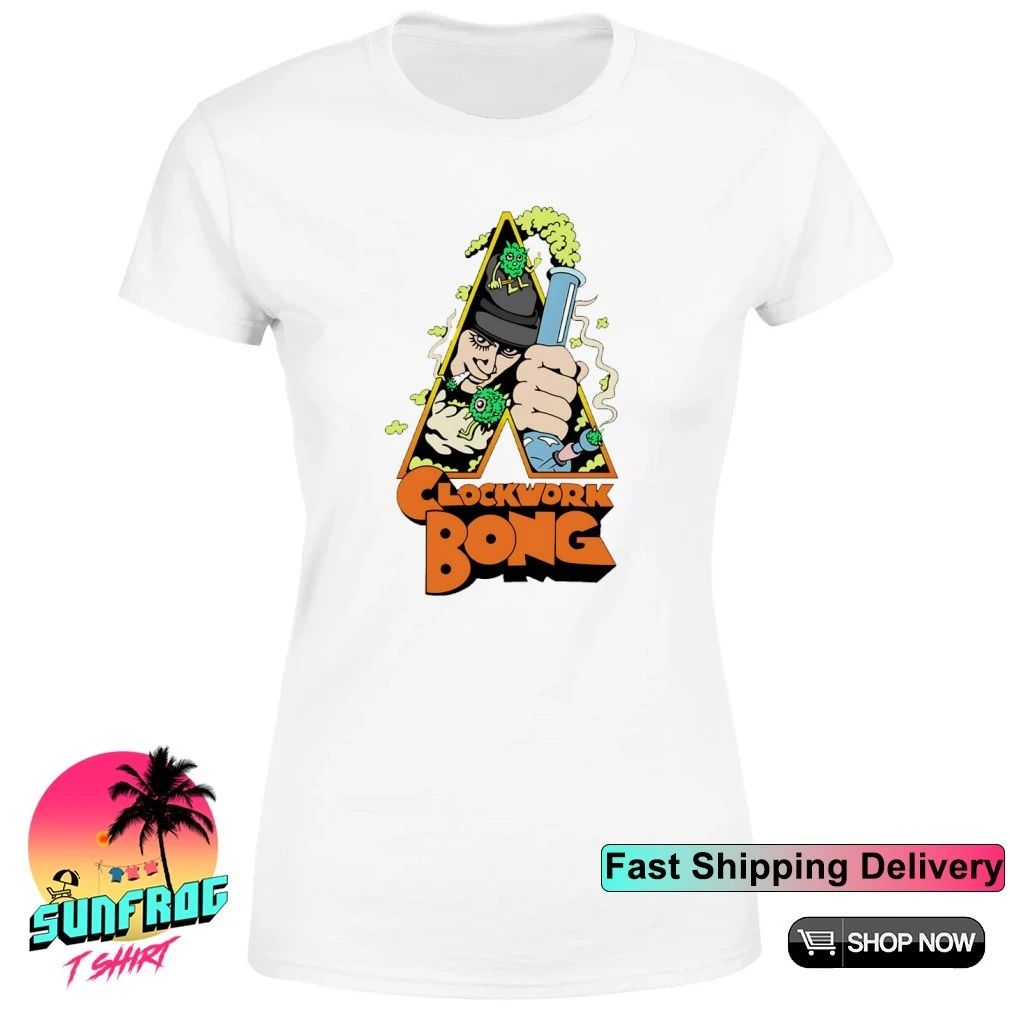 420 Clockwork bong virus lab graphic shirt