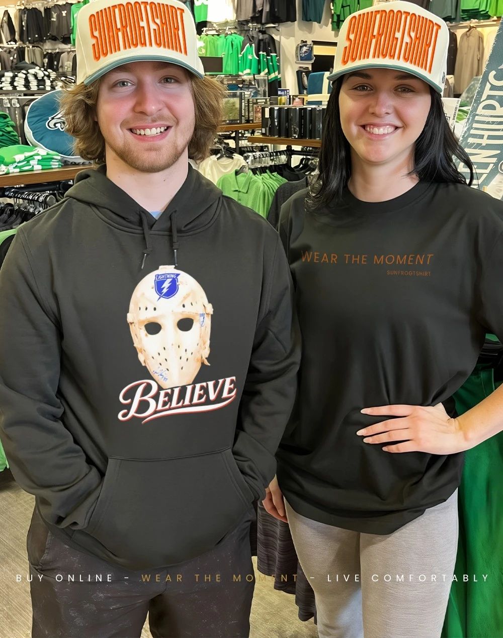Believe Mask Tampa Bay Lightning shirt