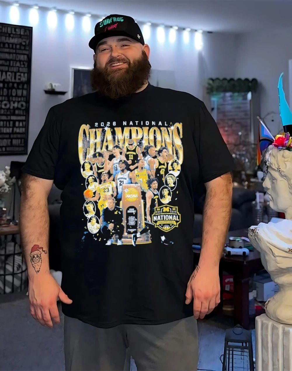 Michigan Wolverines 2026 Men’s Basketball National Champions All Team graphic shirt
