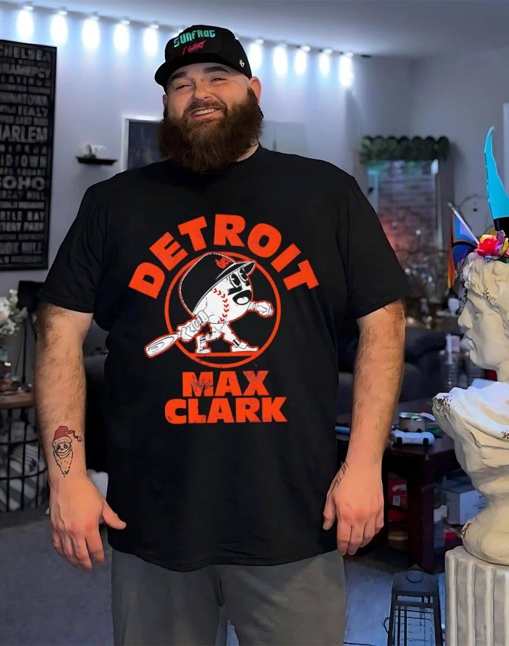 Max Clark Detroit Tigers Baseball Buddies cartoon shirt